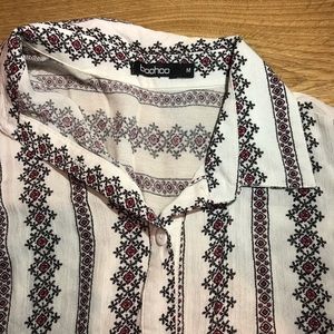 Boohoo oversized button up